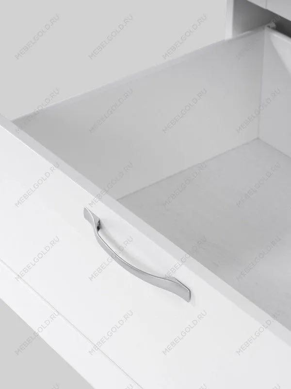 Шкаф Сириус, 3 двери и 1 ящик, 117х50х190 см, с зеркалом, белый | изображение 13