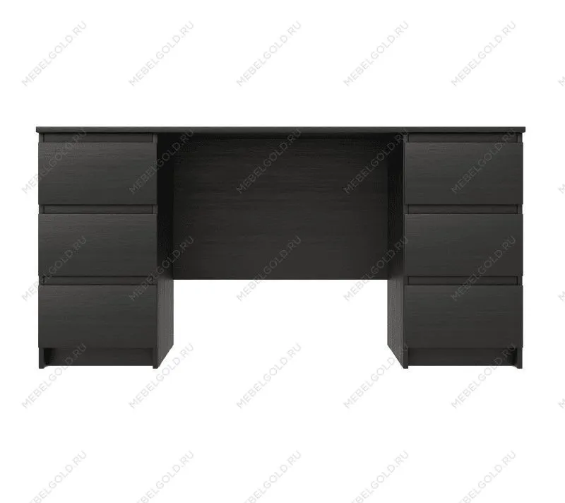 КАСТОР (KULLEN) стол письменный ИКЕА / IKEA 6 ящиков 151х65 Дуб Венге | изображение 1