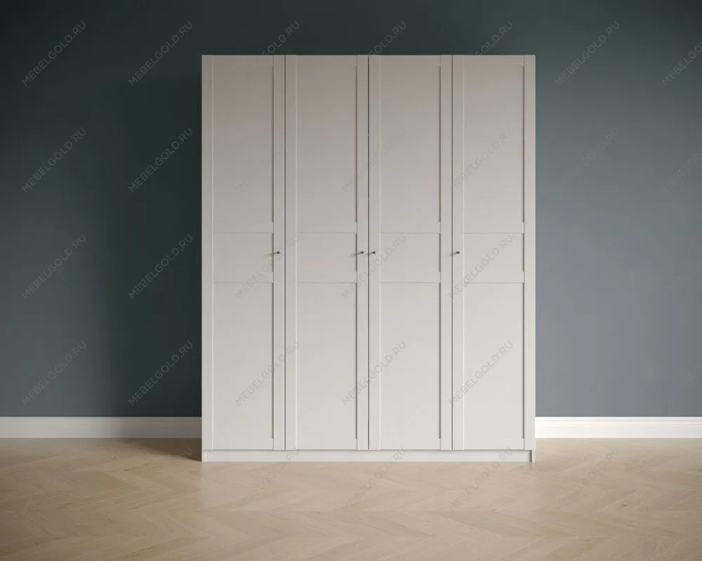 Шкаф 4-х дверный Фрея с глухими дверями (1800*503*2204), Белый | изображение 2