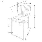 Стул кухонный Halmar K499 (темно-зеленый/золотой) | изображение 1
