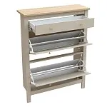 САГА тумба для обуви 92х122 кашемир/ясень | изображение 1