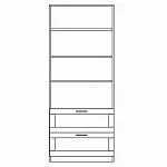 Стеллаж Сириус, 2 ящика, 78х35х190 см, дуб сонома | изображение 16