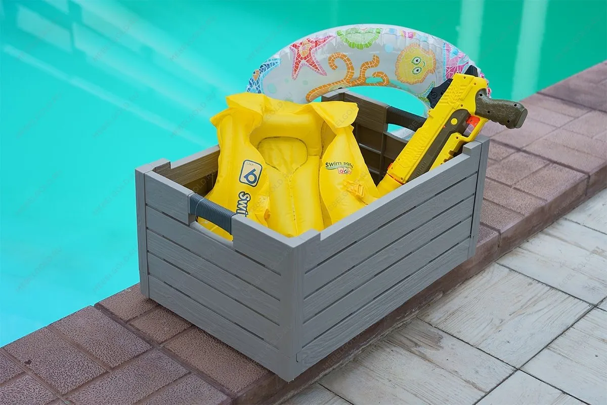 Ящик пластиковый складной Toomax Florida 50л, светло-серый | изображение 13