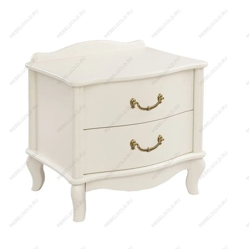 Прикроватная тумбочка Джульетта (2 ящика) молочный дуб