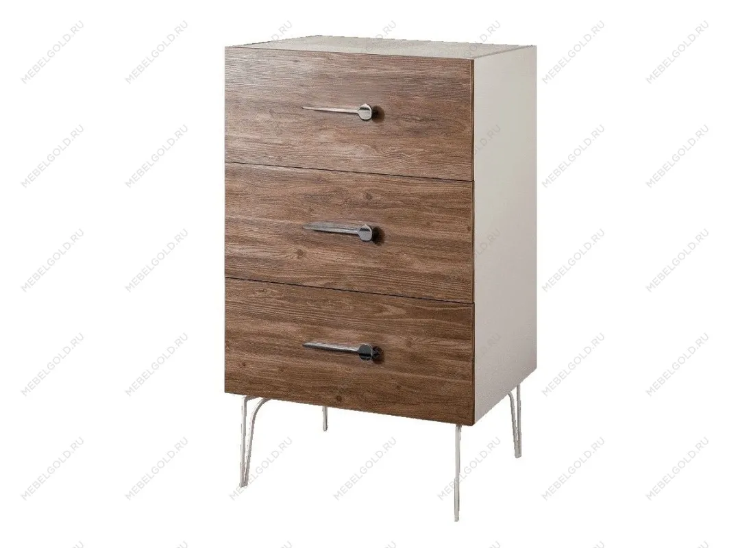 Комод Bogemia Wood Wo (Слоновая кость) (Lakobel/Хром) БМКМ-1(Wo)