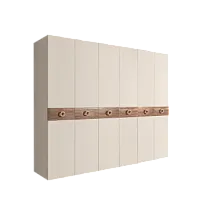 Шкаф 6-ти дв. Bogemia Wood Fi (Слоновая кость/Золото) БМШ2/6(Wo)