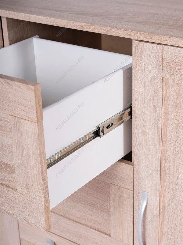 Тумба Сириус, 2 двери и 3 ящика, 117х41х95 см, дуб сонома | изображение 4