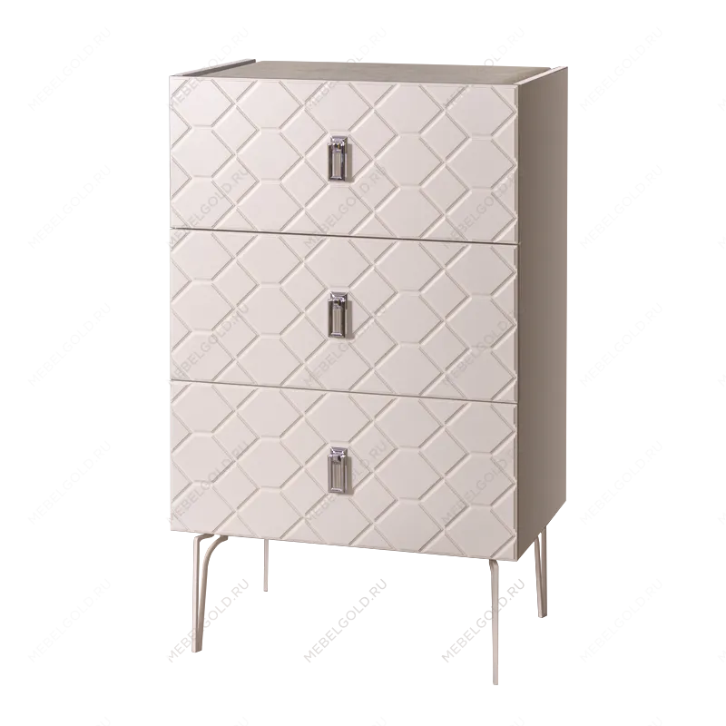Комод Bogemia Farfalle (Слоновая кость) (Lakobel/Хром) БМКМ-1(Fa)