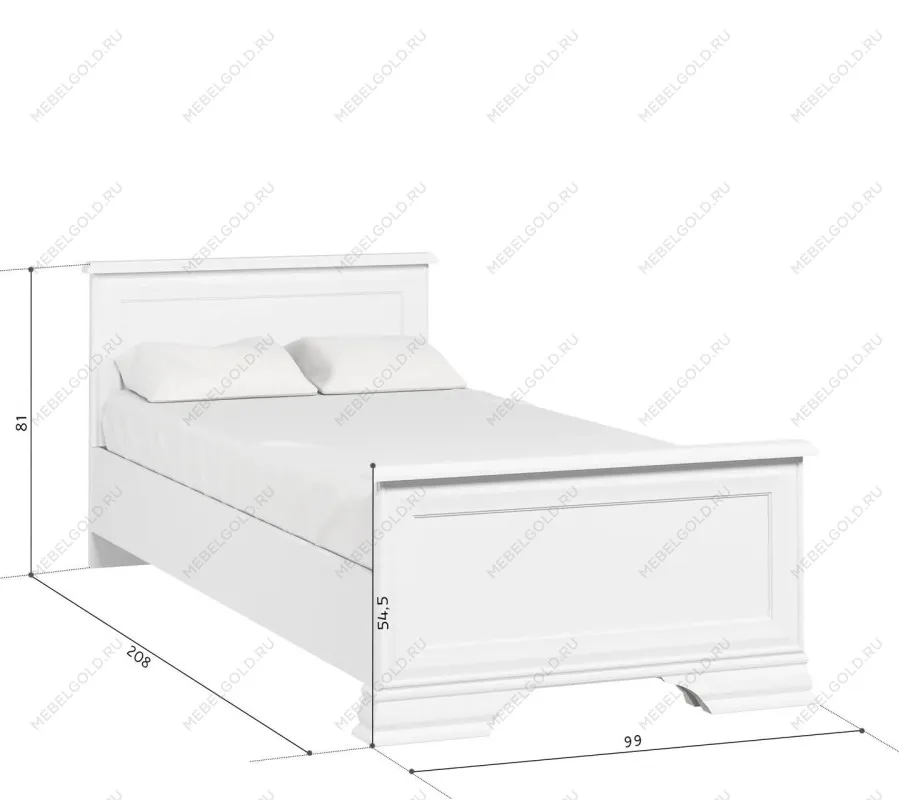 Кровать Кентаки LOZ/90x200 белый | изображение 2