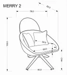 Кресло Halmar MERRY 2 (капучино) | изображение 9