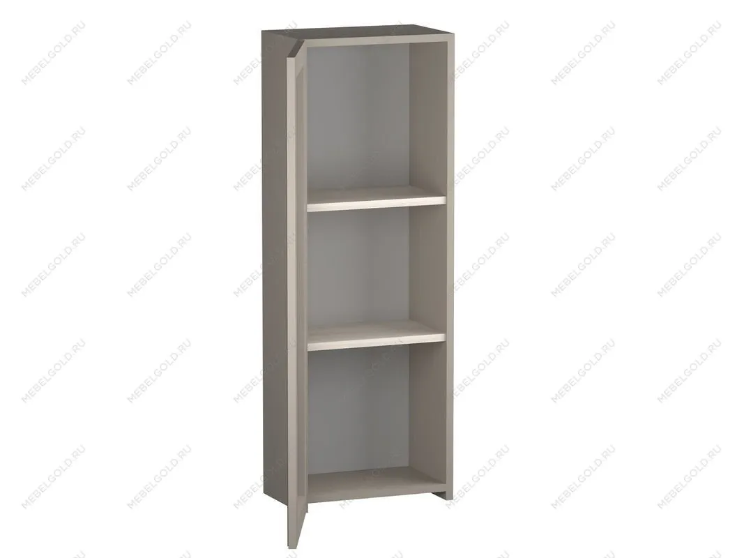 Шкаф навесной со стеклом, Лацио (350*238*1000) Серый камень, 30508 | изображение 1