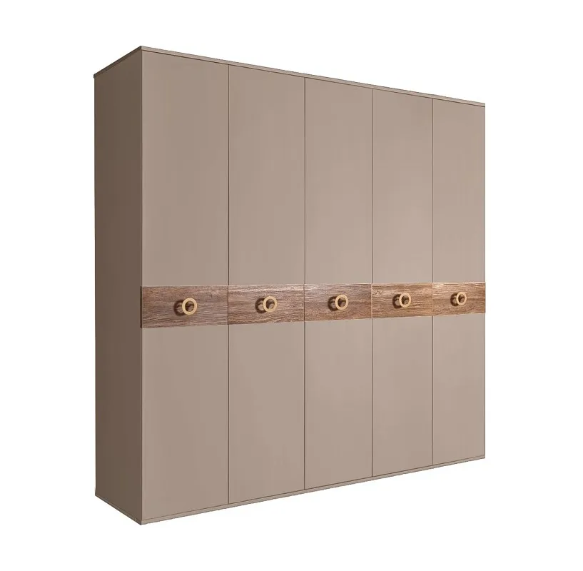 Шкаф 5-ти дв. Bogemia Wood Fi (Мокка/Золото) БМШ2/5(Wo)