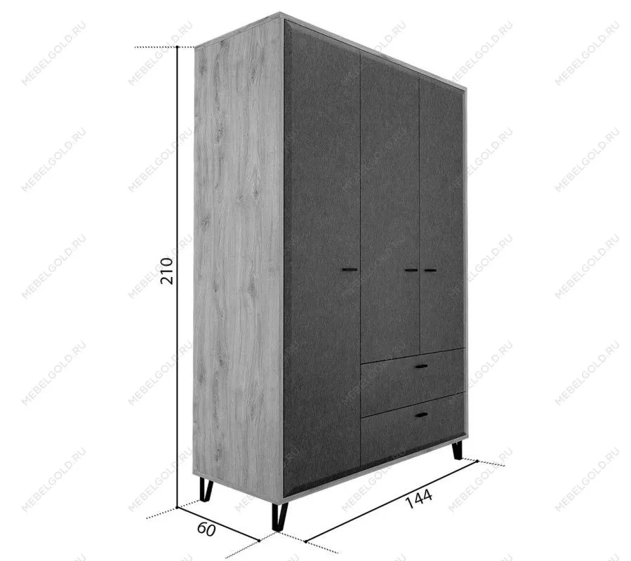 Шкаф Грейс SZF3D2S - Выставка м. Марьина роща | изображение 4