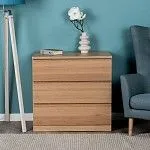 Варма Прайм 3 комод 80x77x48 шпон дуб беленый | изображение 2