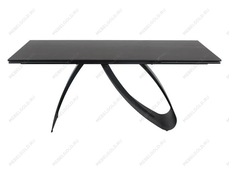 Стол обеденный Signal DIUNA CERAMIC раскладной (черный мат) | изображение 2