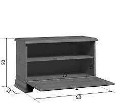 Тумба для обуви Кентаки SFK1B каштан