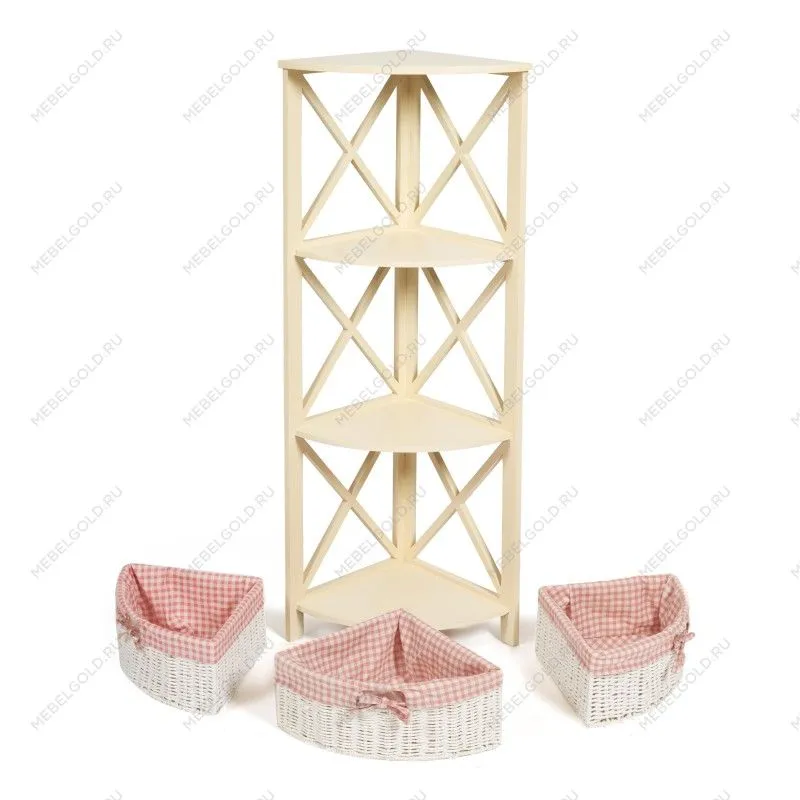 Угловая этажерка Secret de Maison ANGULAIRE 3 (mod. PE-04) butter white (слоновая кость) | изображение 1