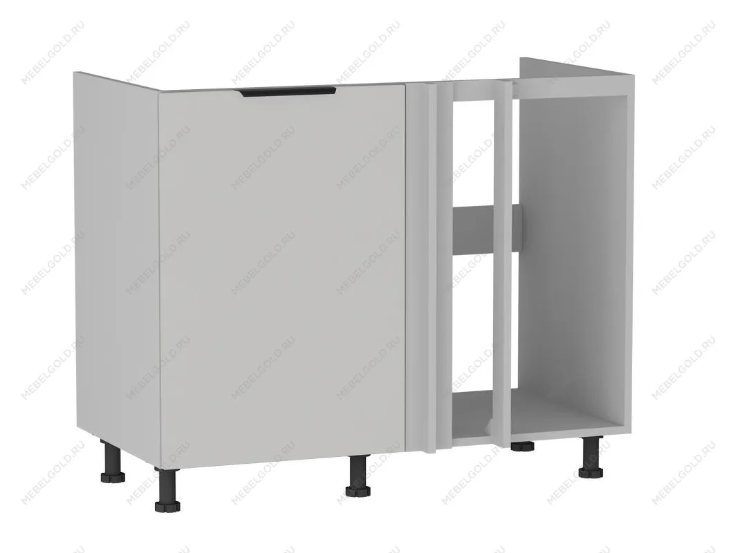 Стол под мойку угловой СМУ-110, Ватель (1000*554*820) Экокожа Белый, 23914