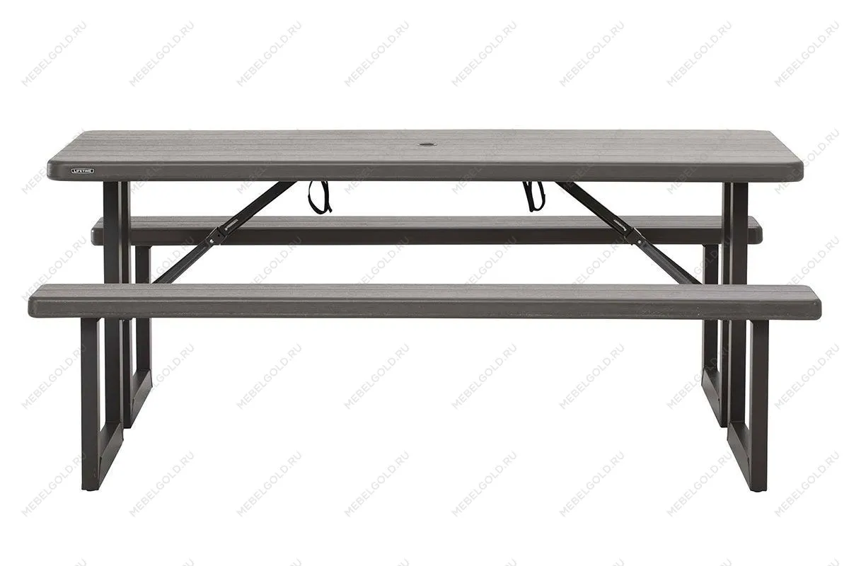 Стол с лавочками Lifetime для пикника | изображение 2