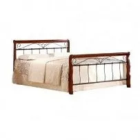 Кровать Halmar VERONICA 160 (черешня античная/черный)