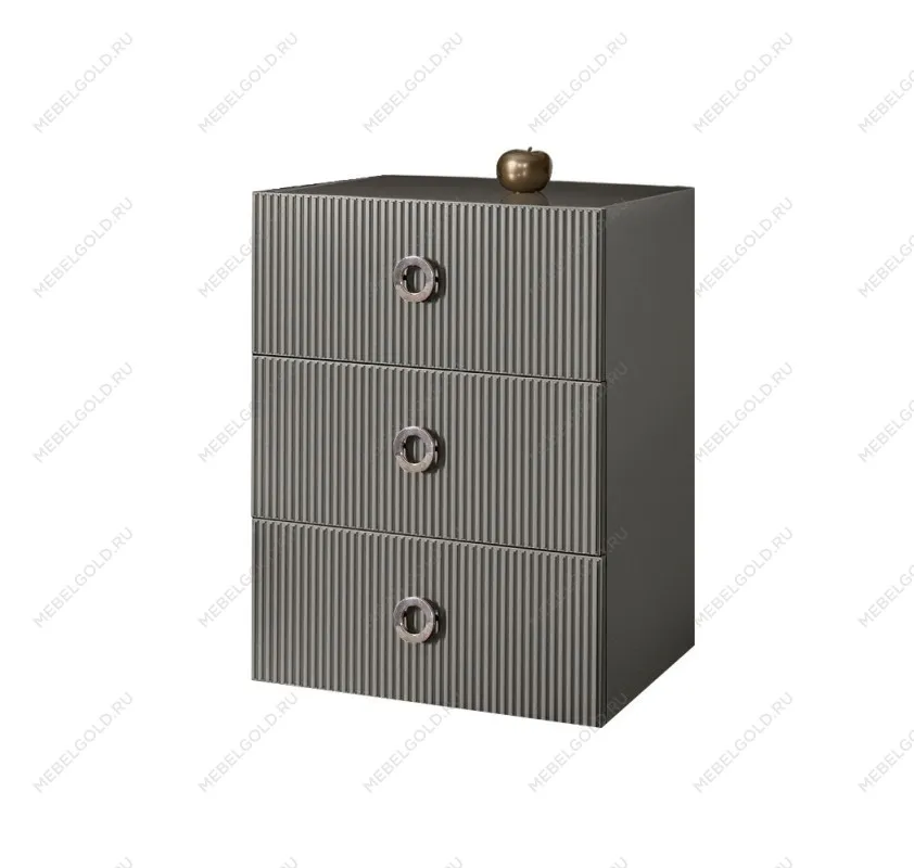 Комод Bogemia Fly Fillini (Серый) (Lakobel/Хром) БМКМ-1