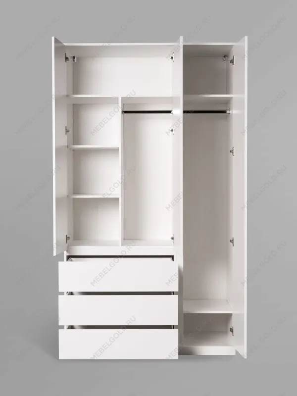 Шкаф распашной Варма СТОР, 123х57х222 см, белый | изображение 10