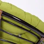 Кресло-качалка Papasan с подушкой Античный коричневый/флок Олива | изображение 9