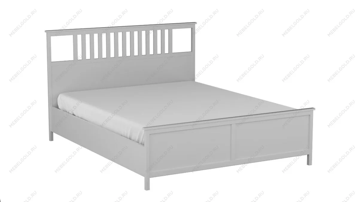 Кровать (каркас) 1600 NEW, Фрея (1700*2092*1104) Белый, 12525