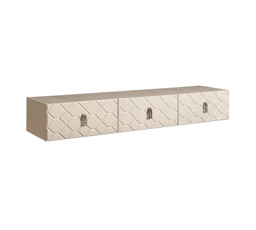 Тумба телевизионная 1.6м Bogemia Fly Farfalle (Слоновая кость) (Novabuk/Хром) БМТ-1
