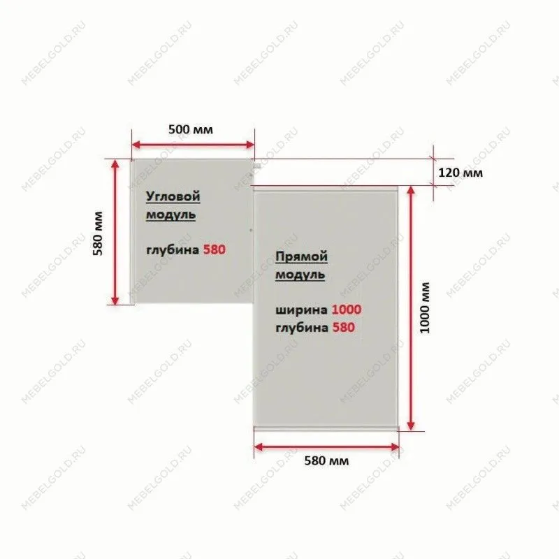 Угловой модуль гардероба МАКС, 50х58х233 см, белый | изображение 3