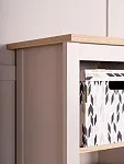 Стеллаж Сага, 50х42х215 см, кашемир/ясень | изображение 7