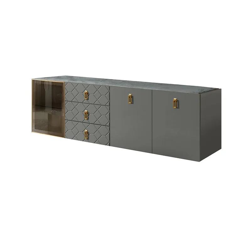 Комод 2.1м Bogemia Fly Farfalle (Серый) (Novabuk/Золото) БМКМ-5[4]