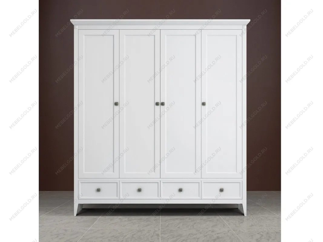 Шкаф четырехстворчатый Manhattan (Белый) | изображение 2