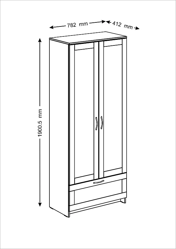 м. Марьина Роща - БРИМНЭС / СИРИУС Шкаф ИКЕА / IKEA для одежды 2 двери и 1 ящик сонома | изображение 4