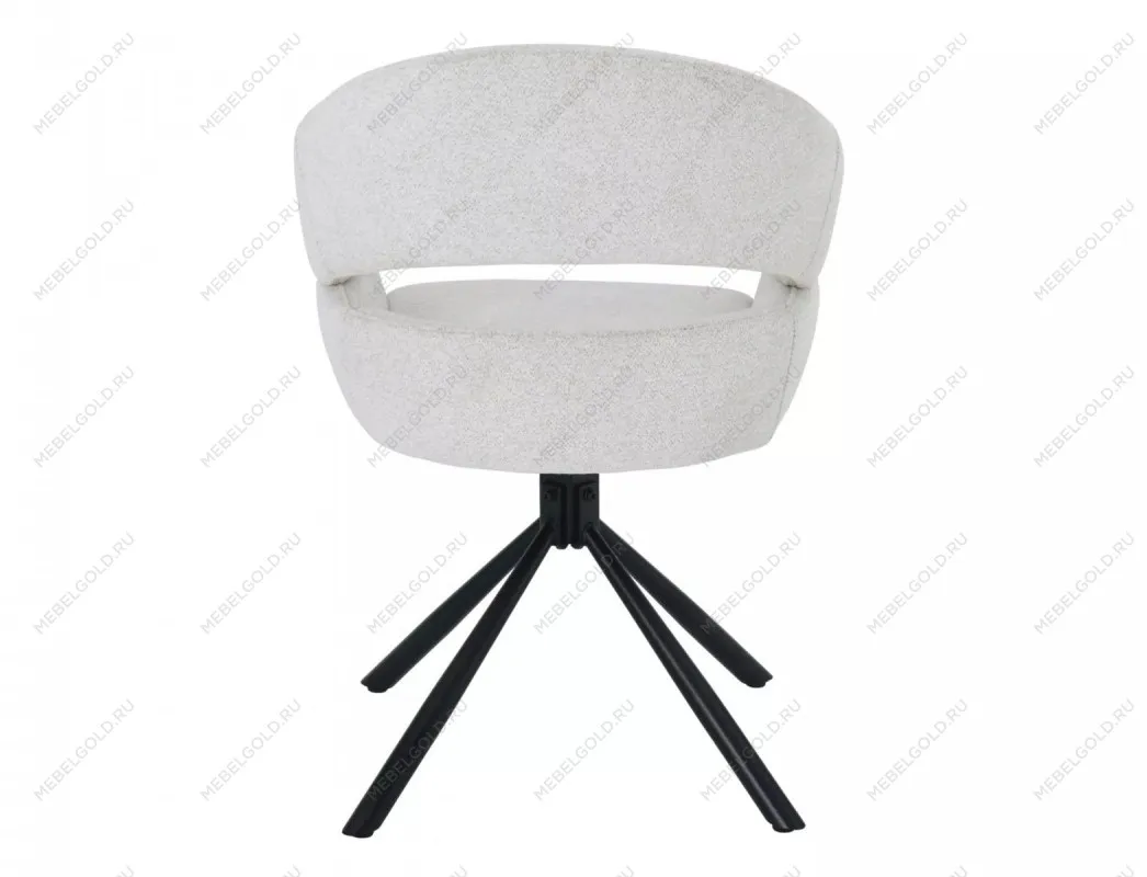 Стул кухонный Signal BORGO Raven 22 поворотный (светло-бежевый/черный) | изображение 3