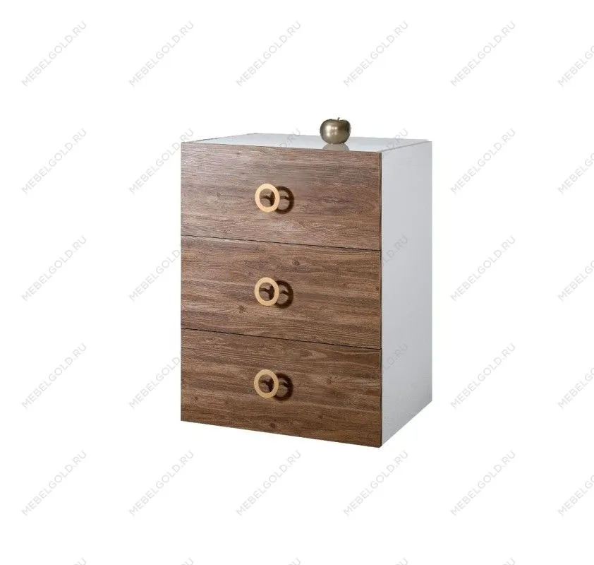Комод Bogemia Fly Wood Fi (Белый) (Lakobel/Золото) БМКМ-1