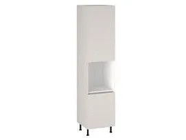 Шкаф-пенал 1080 ПГ-60 бок левый МДФ, Виста (600*586*2576) Экокожа Белый, 26300