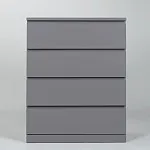 Комод Варма, 4 ящика, 80х100х40 см, эмаль серая | изображение 9