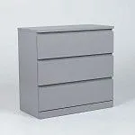 МАЛЬМ / VARMA Комод ИКЕА / IKEA 3 80х77х40, серый | изображение 1