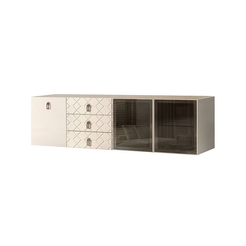 Комод 2.1м Bogemia Fly Fa (Слоновая кость) (Novabuk/Хром) БМКМ-5[5][10]