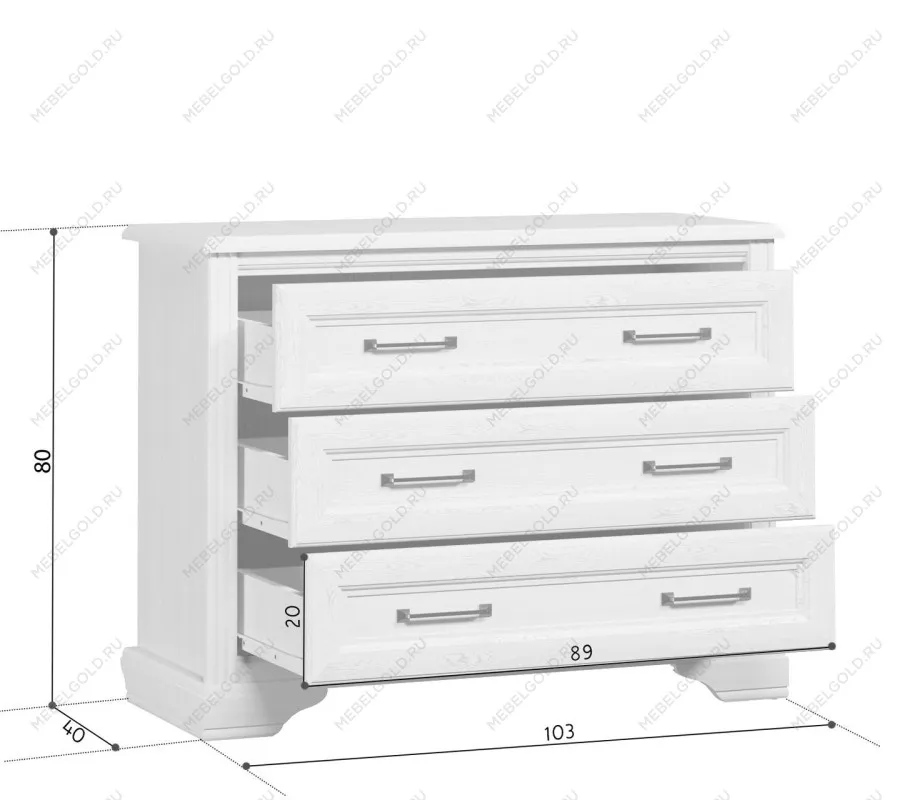 Комод Стилиус KOM3S (Лиственница сибирская) - Выставка м. Марьина роща | изображение 4