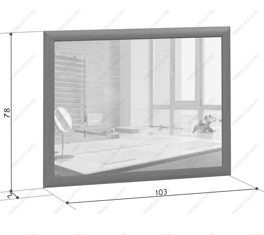 Зеркало Коен LUS/103 Венге/Штрокс | изображение 1
