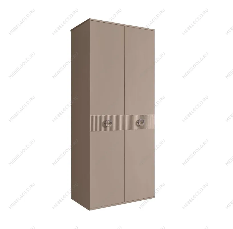 Шкаф 2-х дверный Bogemia Fillini (Мокка/Хром) БМШ2/2(Fi)