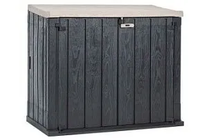 Ящик пластиковый TOOMAX STORA WAY PLUS XL 1270л, антрацит/светло-серый