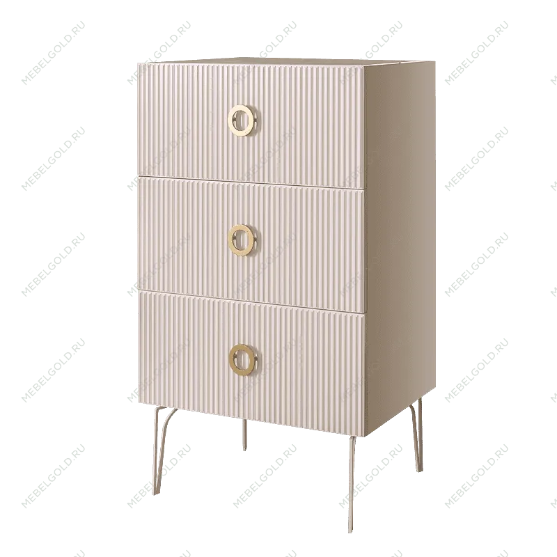 Комод Bogemia Fillini (Слоновая кость) (Novabuk/Золото) БМКМ-1(Fi)