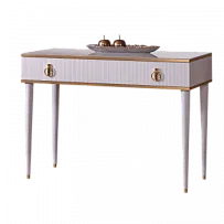 Лобня - Стол туалетный Римини СОЛО (белый золото) РМСТ-1 (s)