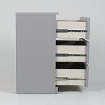 Комод Варма, 3 ящика, 80х78х40 см, эмаль серая | изображение 12
