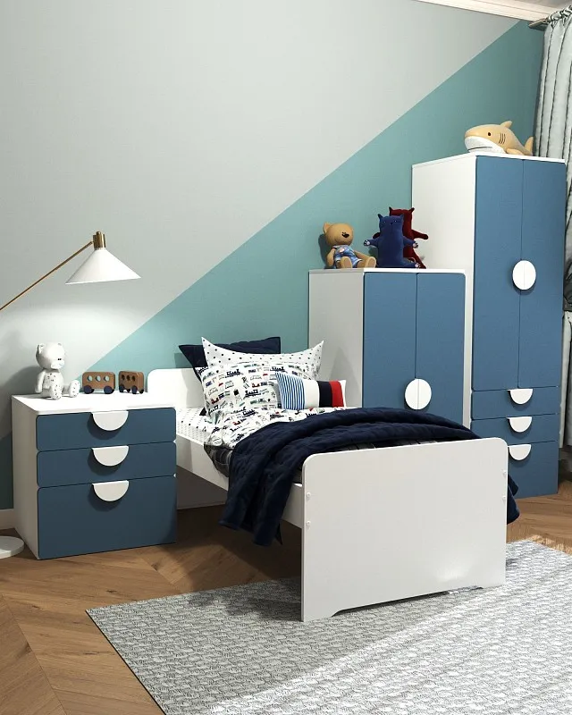 Комод Пикси, 3 ящика 60x57x60, озорной василек | изображение 7