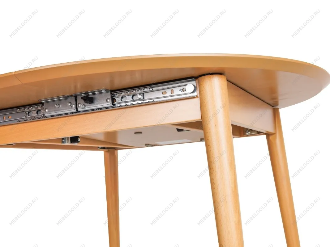 Стол обеденный ASHLEY раскладной 95/135 (Дуб натуральный с патиной темный орех) | изображение 3