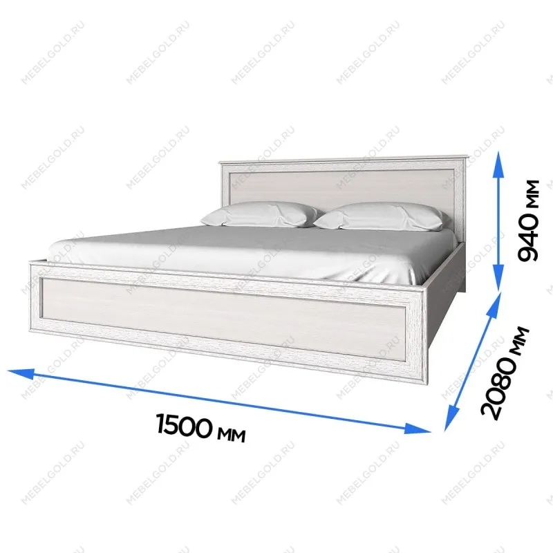 Кровать Тиффани 140 вудлайн кремовый | изображение 2